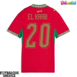 Maroko Ayoub El Kaabi #20 Dámské Domácí Dres MS 2026 Krátký Rukáv